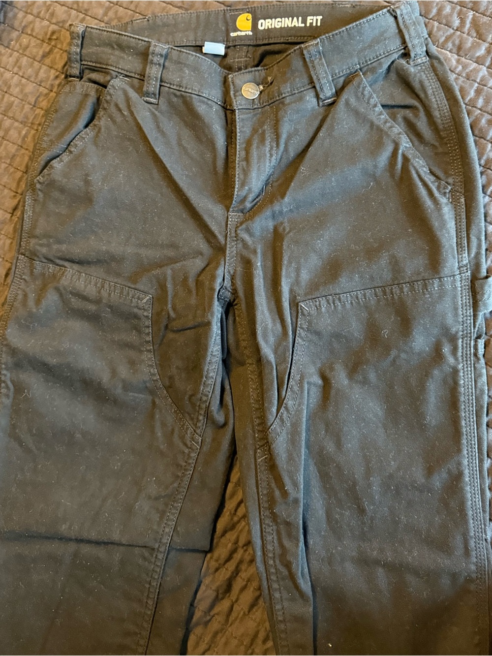 Carhartt Black Original Fit Work Pants